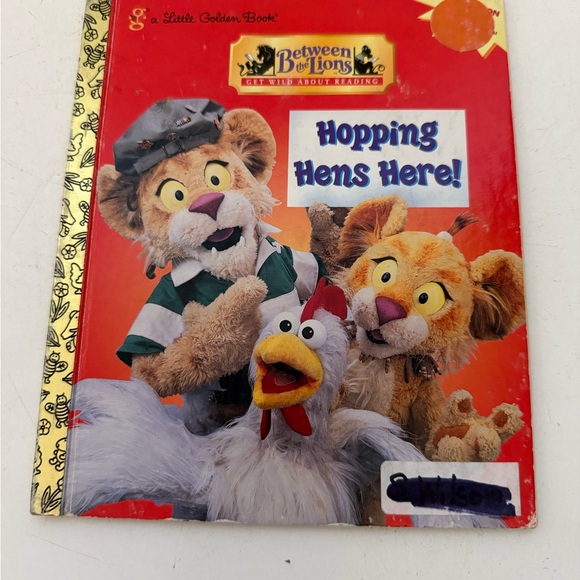 Hopping Hens Here! a Little Golden Book PBS Kids book - Picture 1 of 4